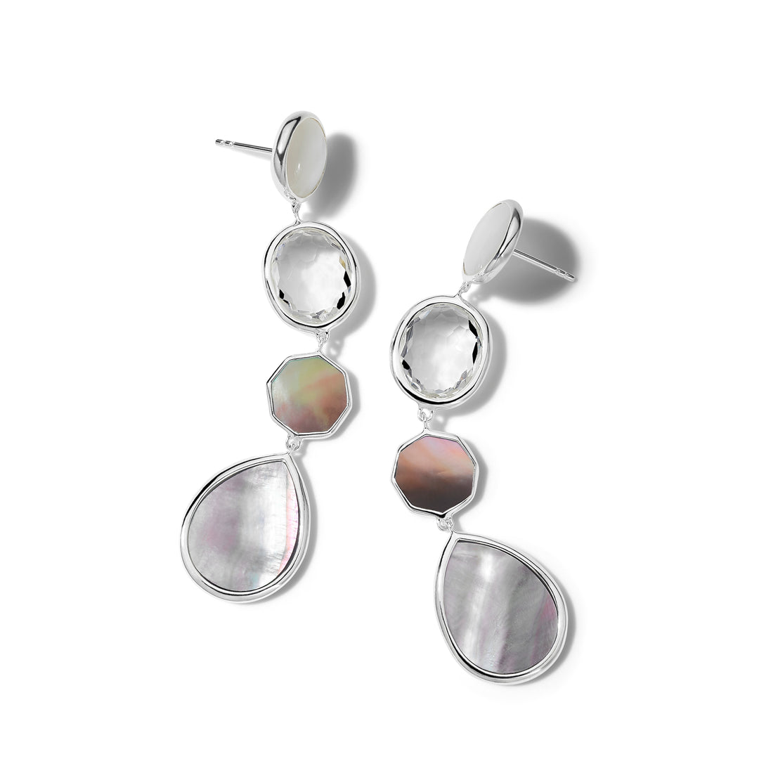 Linear Earrings in Polished Rock Candy