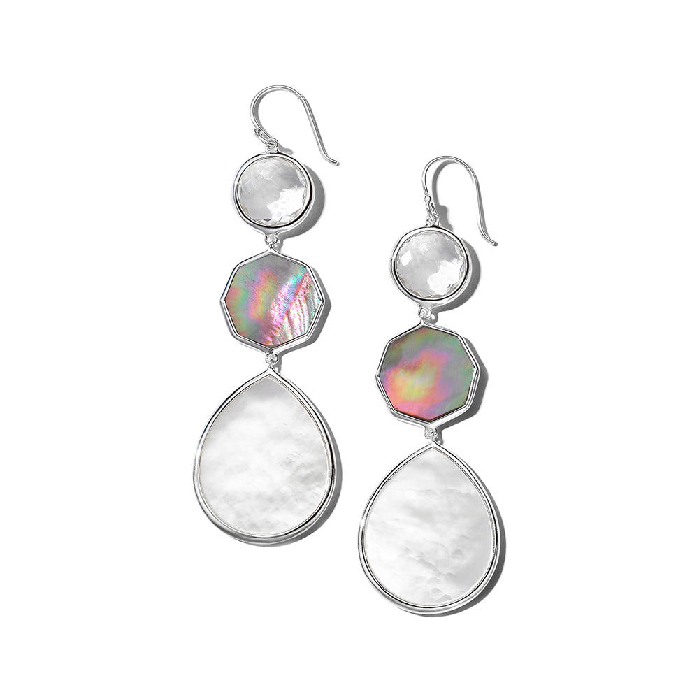 Large Polished Crazy 8's Earrings