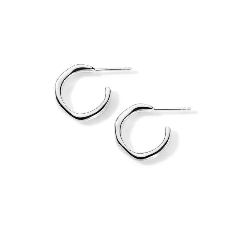 12mm Squiggle Mini Hoop Earrings