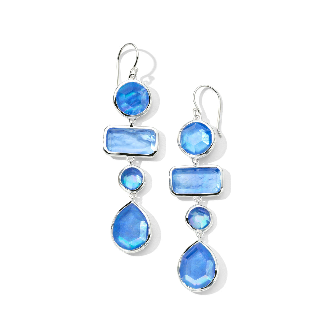 Mixed-Cut 4-Tier Earrings