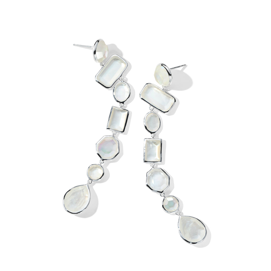 Mixed-Cut 7-Tier Earrings