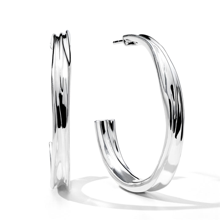 Medium Crush Hoop Earrings