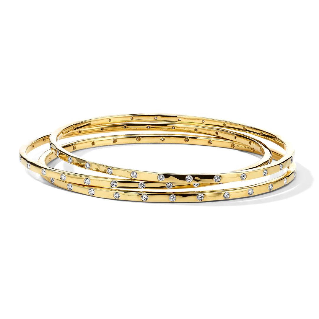 28-Diamond Bangle Stack