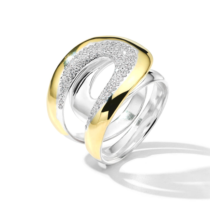 Chimera Cherish Overlap Pavé Ring (.49ctw)