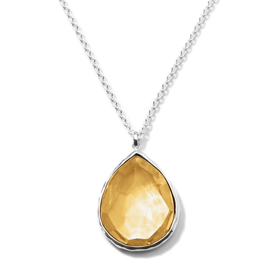 Large Teardrop Pendant Necklace