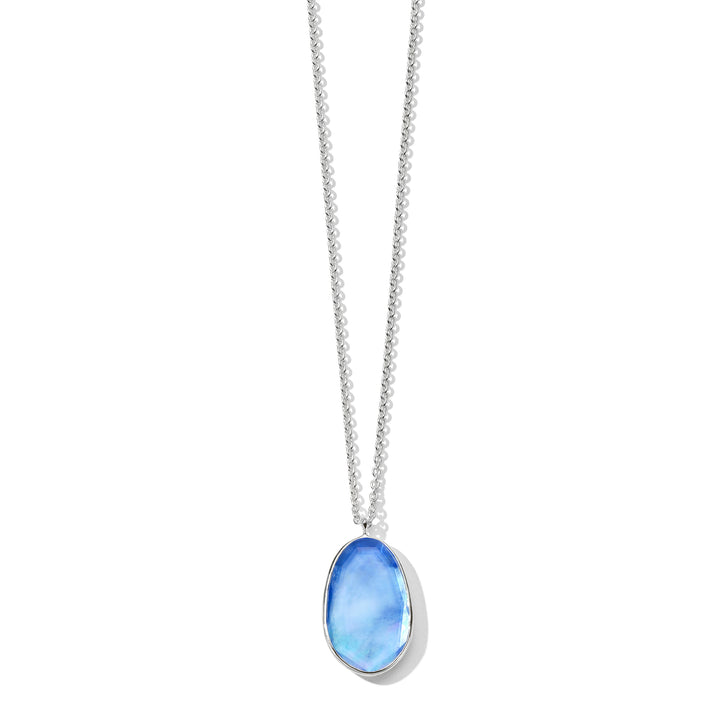 Cushion-Cut Pendant Necklace  16-18"