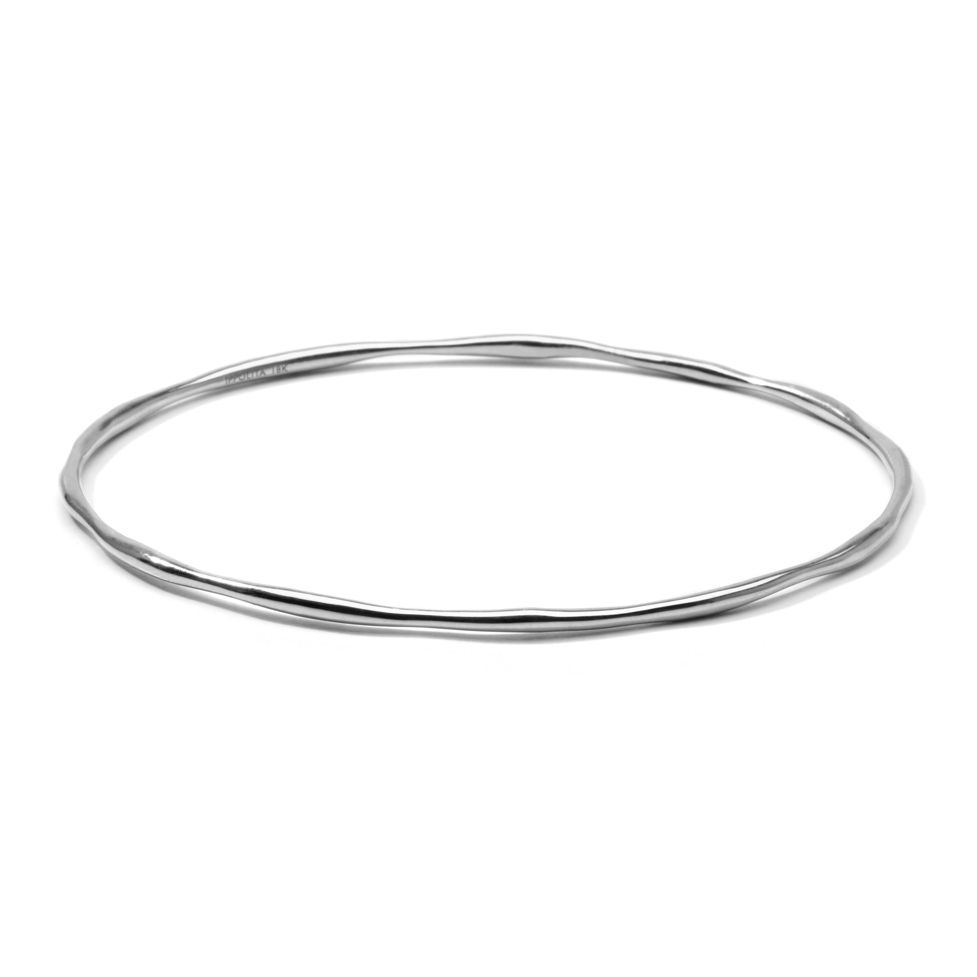 Buy Sterling Silver Oval Bangle 2mm- Smooth Polished