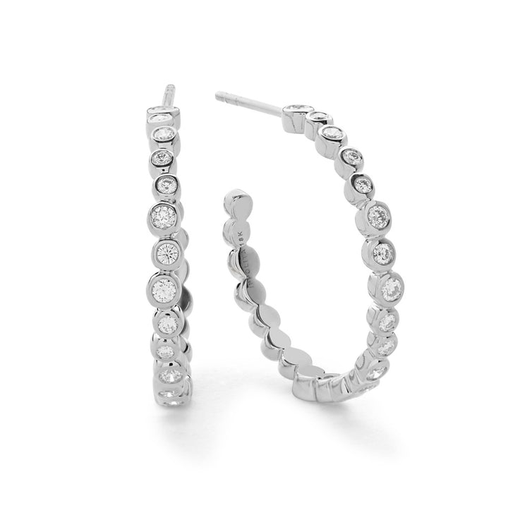 Starlet Studded Hoop Earrings