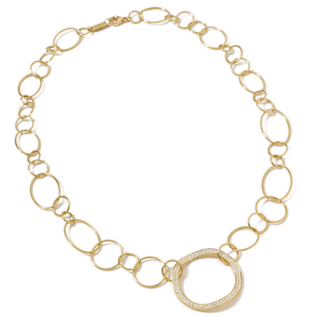 Wavy Circle Chain Necklace