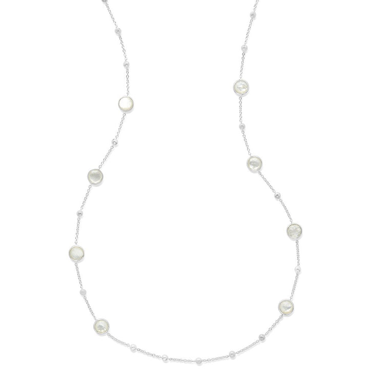 Ball & Stone Station Necklace