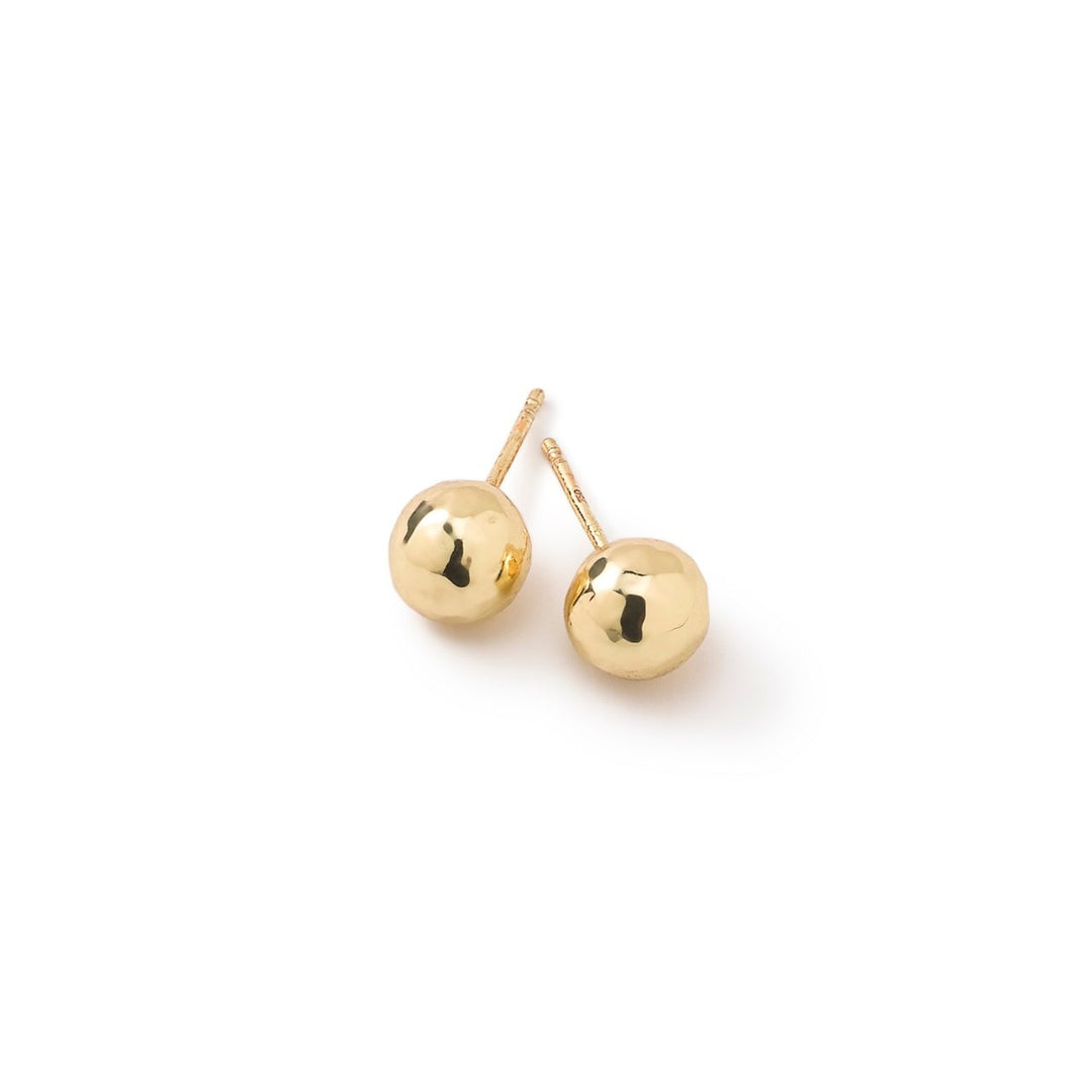 Small Hammered Ball Stud Earrings