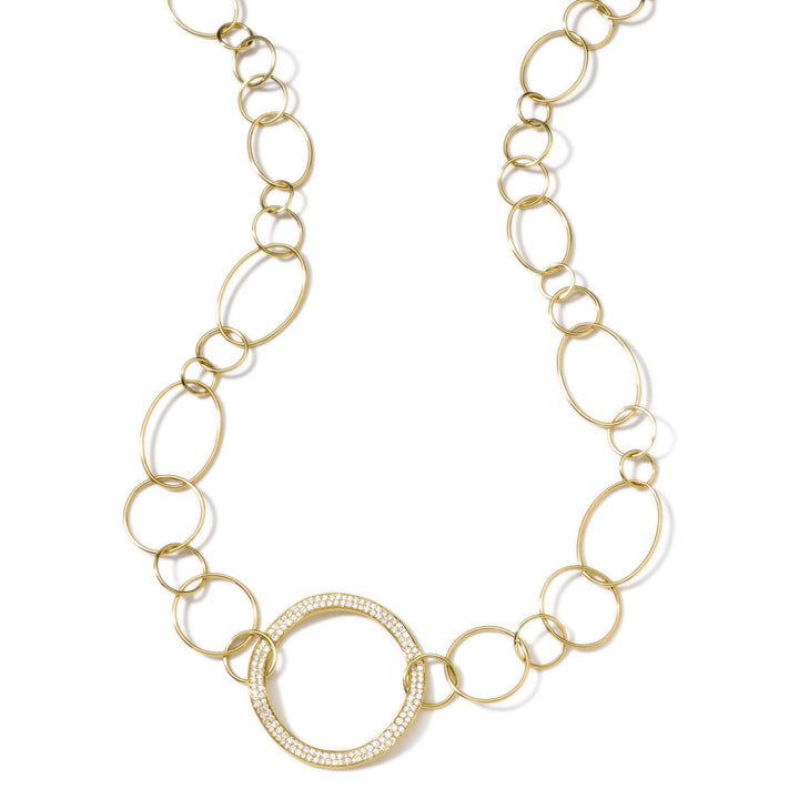 Wavy Circle Chain Necklace