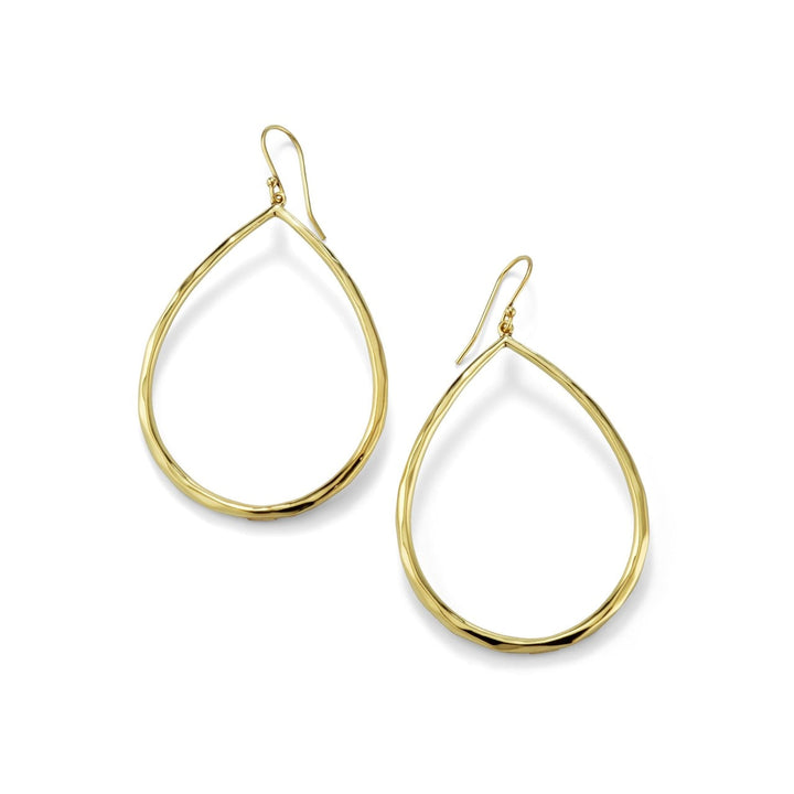 Sculpted Open Teardrop Earrings