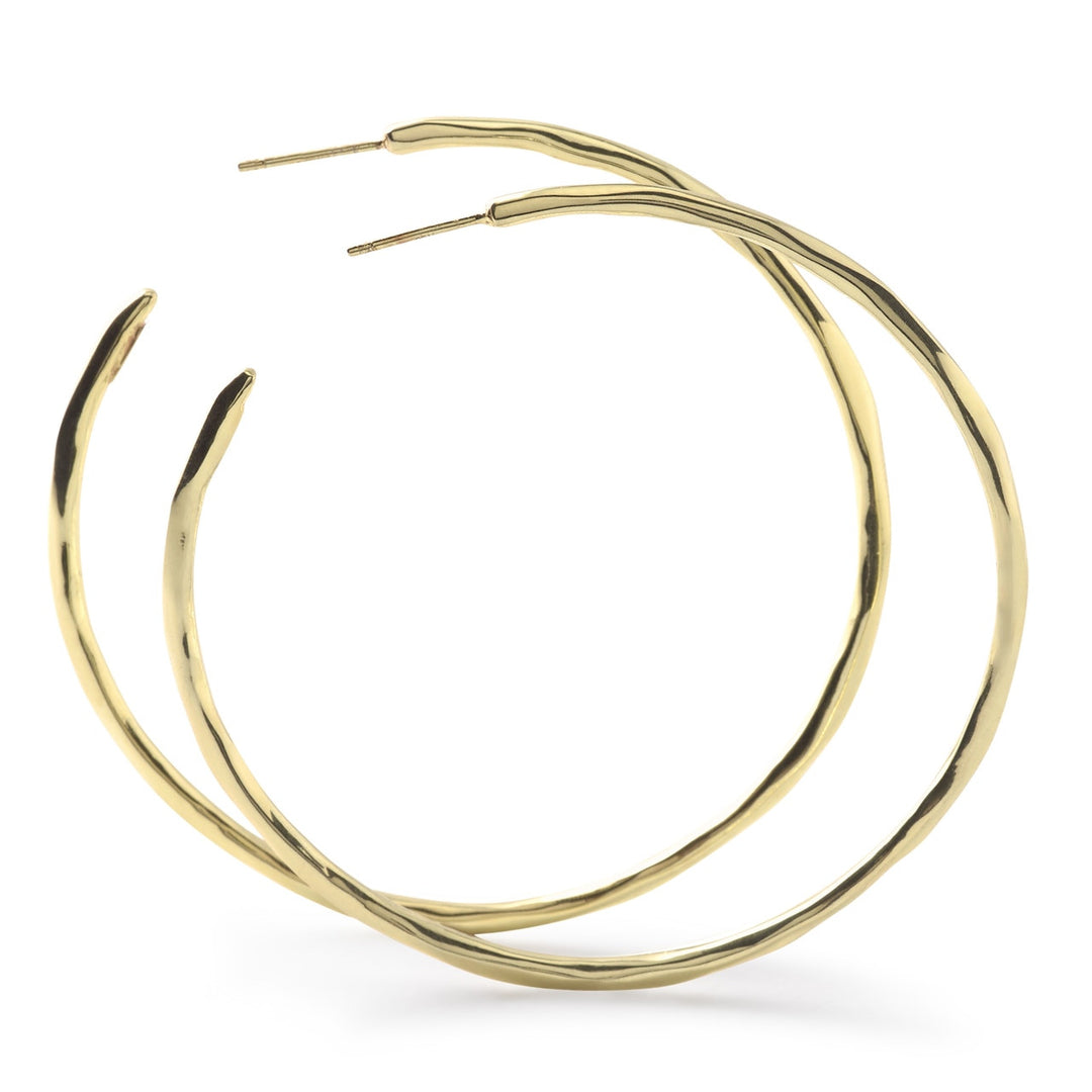 Large Squiggle Hoop Earrings