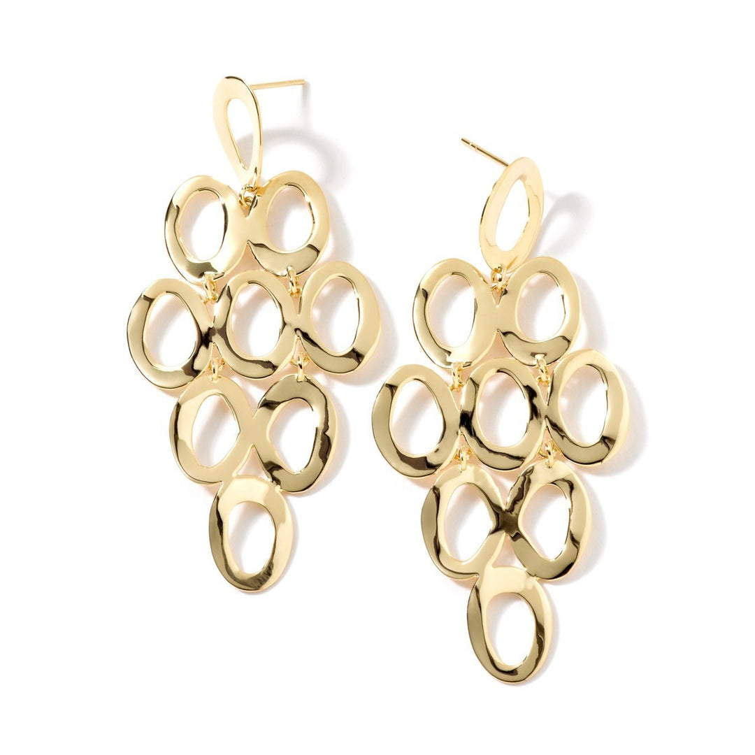 Open Oval Cascade Earrings