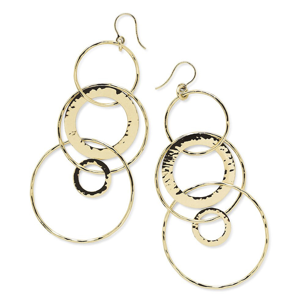 Jumbo Hammered Jet Set Earrings