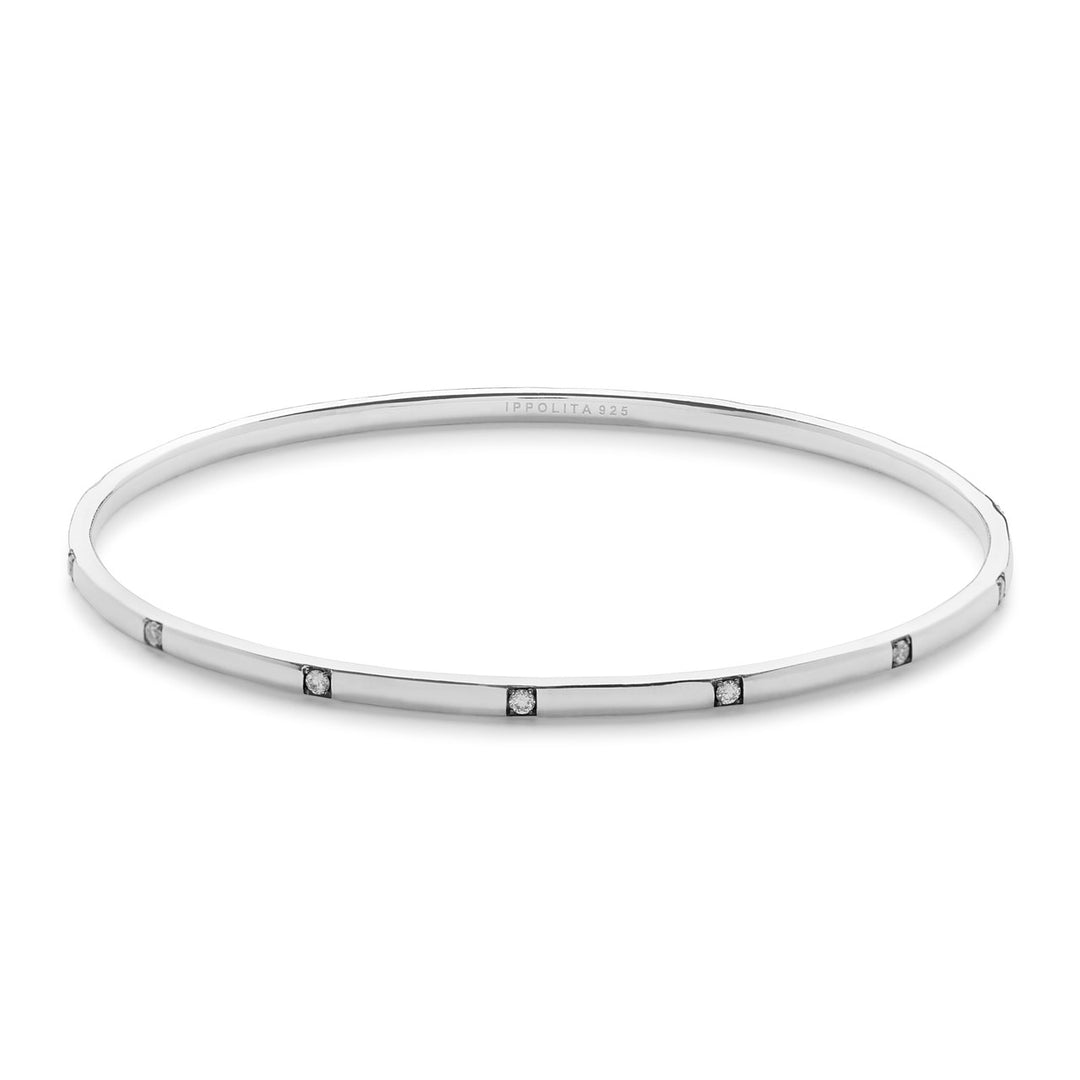 Thin Stone Station Bangle (.33ctw)