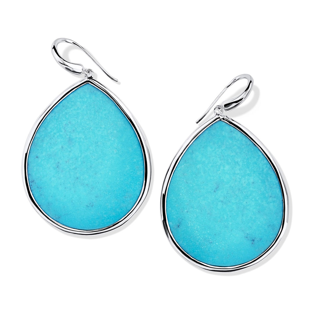 Jumbo Stone Teardrop Earrings