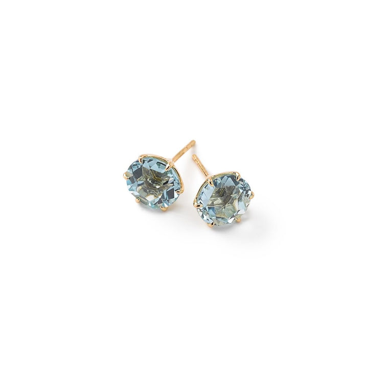 Medium Round Stud Earrings