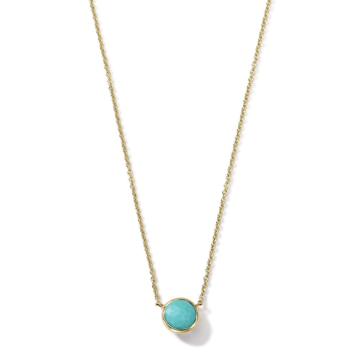 Mini Single Stone Pendant Necklace