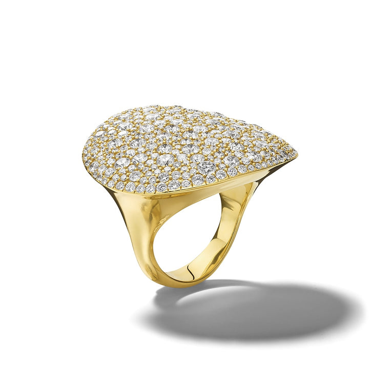 Large Oval Dome Ring 18K Gold