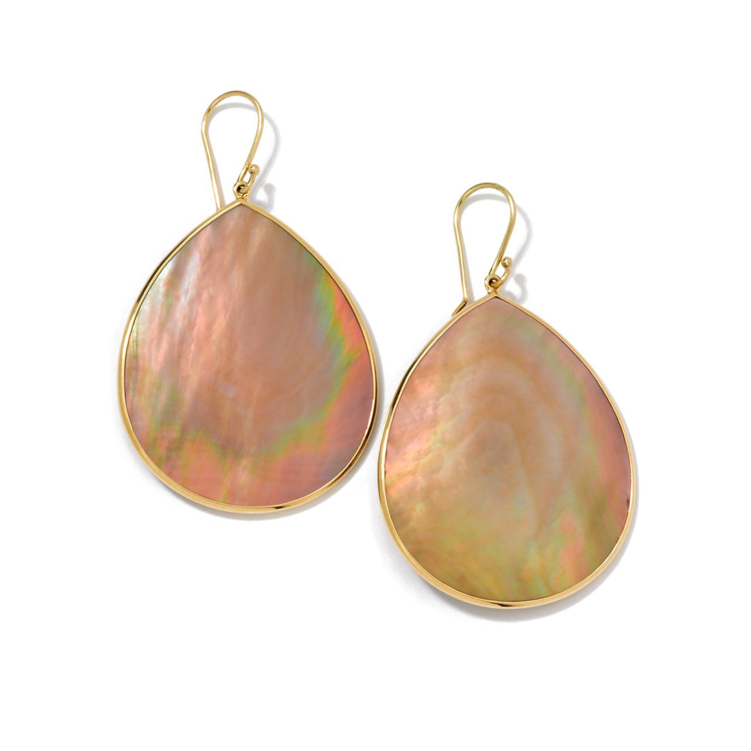 Jumbo Stone Teardrop Earrings