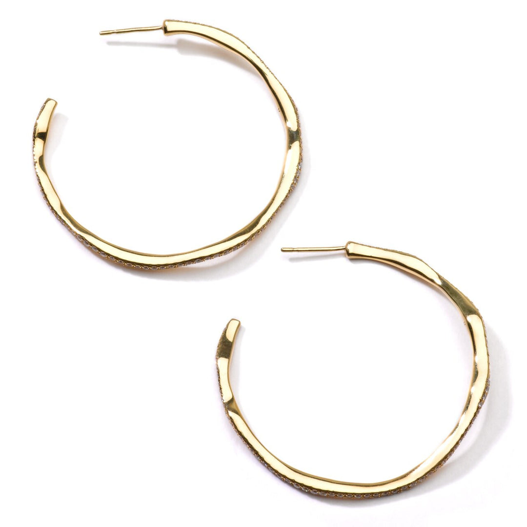 Medium Drizzle Studded Hoop Earrings (1.06 ctw)