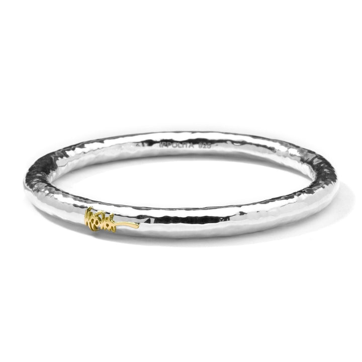 Hammered Signature Bangle Bracelet