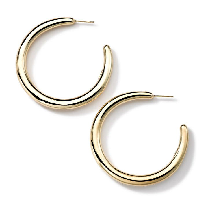 Medium Smooth Hoop Earrings