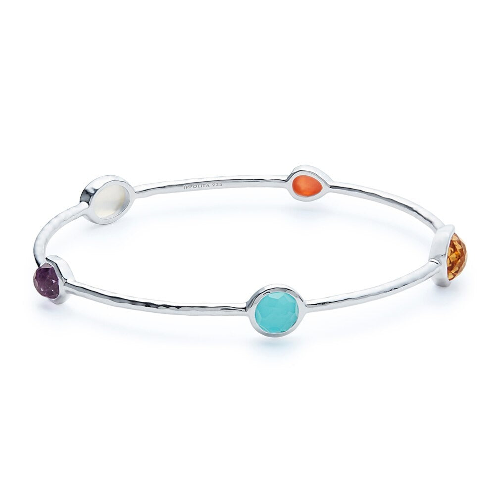 5-Stone Bangle Bracelet