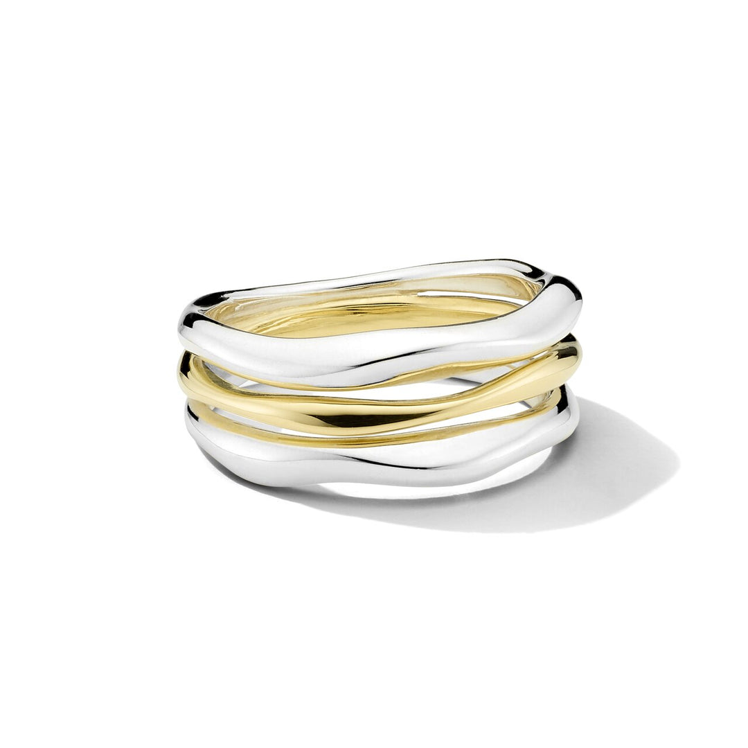 Triple-Band Squiggle Ring