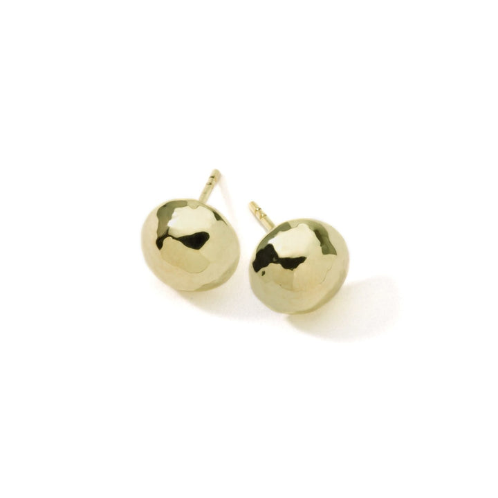 Small Hammered Pinball Stud Earrings