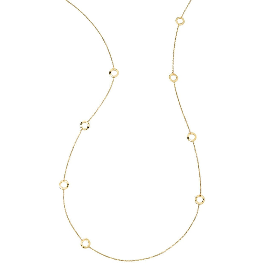 Mini Wavy Circle Neckace