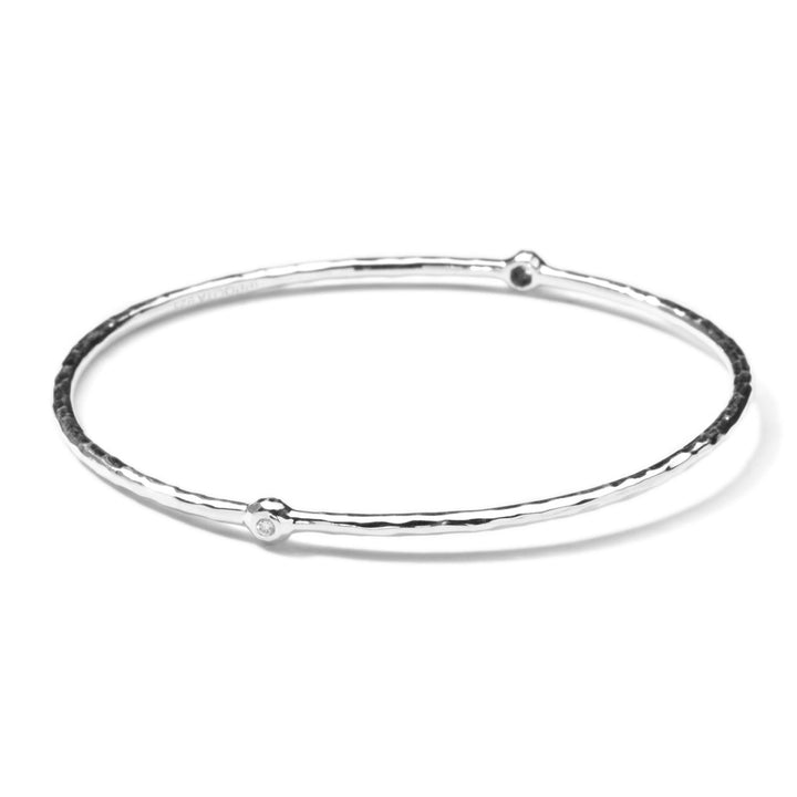 2-Stone Hammered Bangle