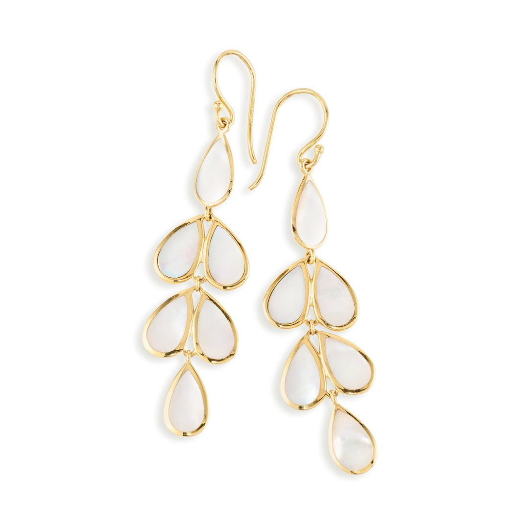 Teardrop Linear Cascade Earrings