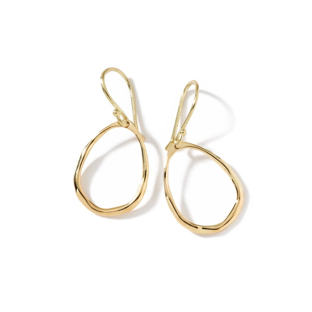 Mini Squiggle Teardrop Earrings