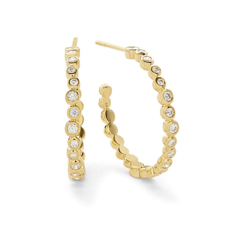 Starlet Studded Hoop Earrings