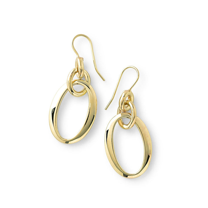 Short Oval Link Earrings