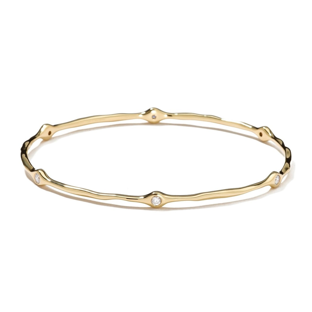 6-Diamond Station Bangle