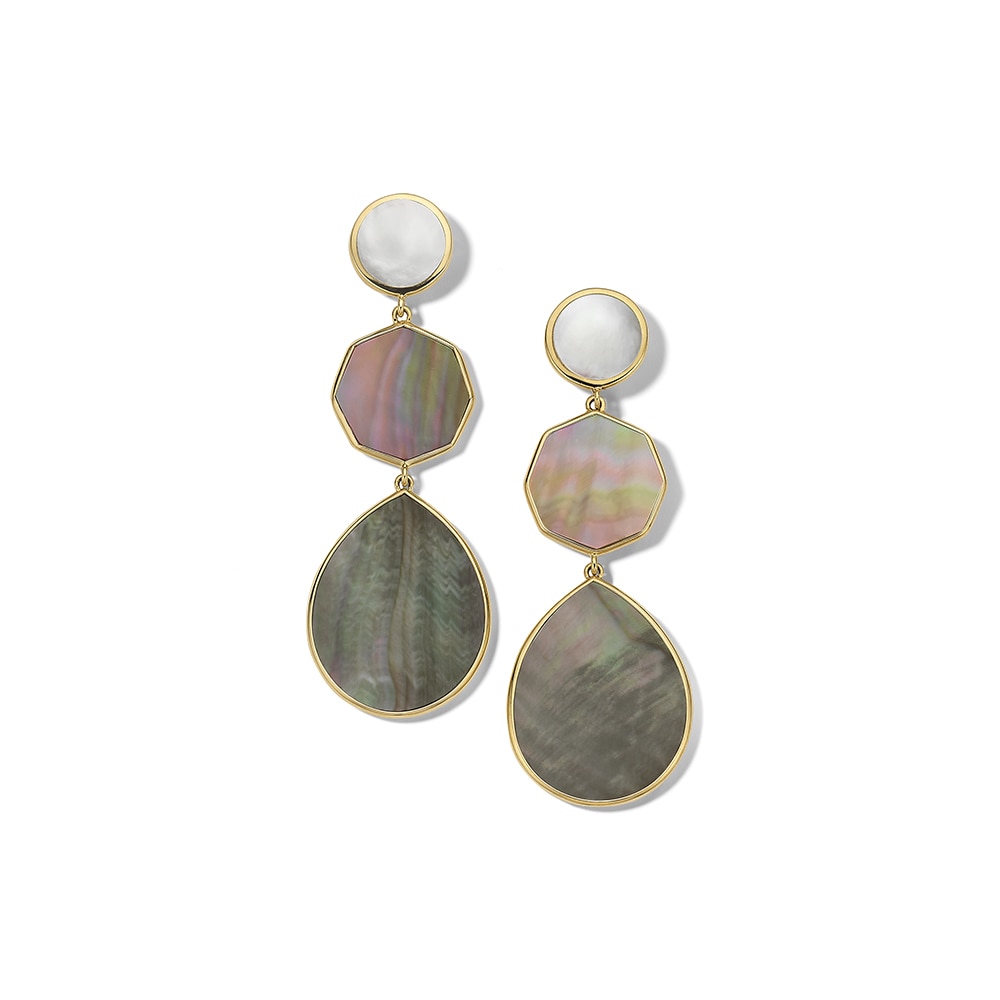 IPPOLITA Polished Rock Candy Crazy 8's 3-Stone Drop Earrings in