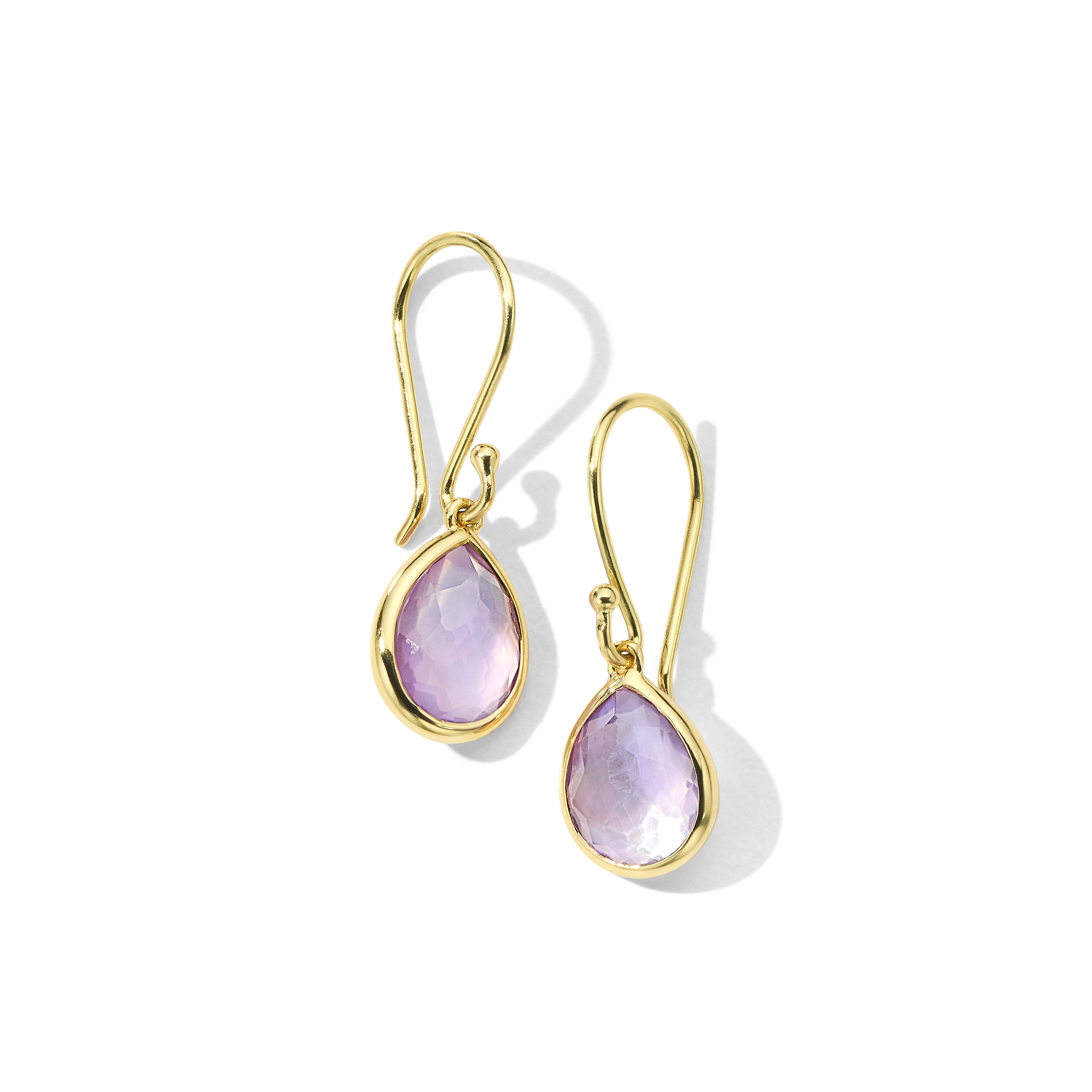 Small Teeny Teardrop Earrings in 18K Gold