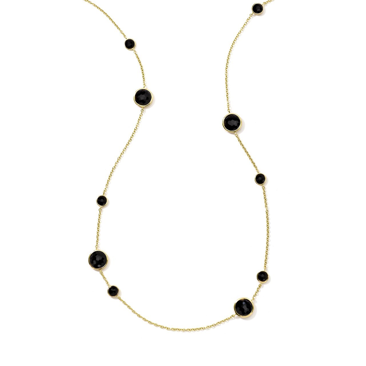 Station Necklace in 18K Gold GN171BT