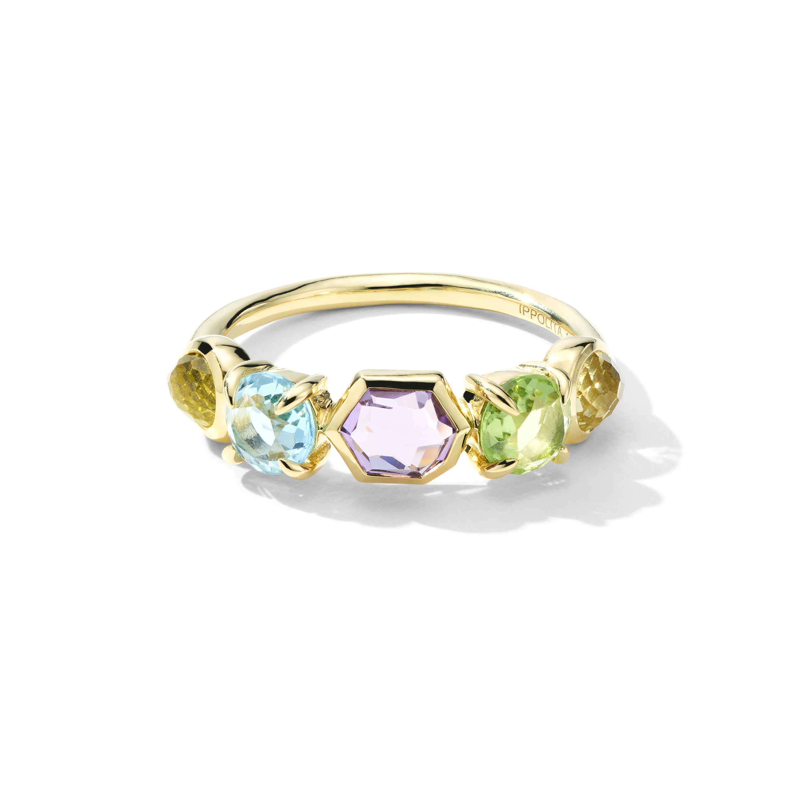 Gelato 5-Stone Band Ring in 18K Gold GR985ALPINE